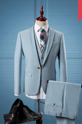 Mode costumes bleu fit hommes costume décontracté dernier modèle