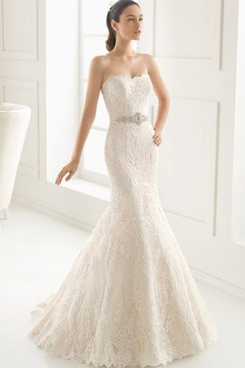 Robe de mariée serieuse officiel en dentelle jusqu'au sol ceinture