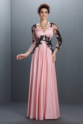 Robe de soirée fermeutre eclair jusqu'au sol appliques ligne a de princesse