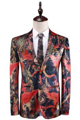 Costume gentleman tendance parti personnalité asiatique taille