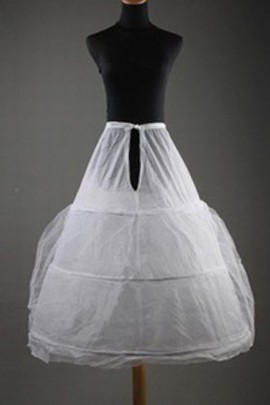 Simple mou du genou crinolines de robe longueur de balle