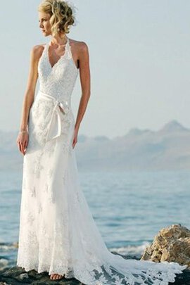 Robe de mariée delicat sexy avec ruban maillot avec décoration dentelle