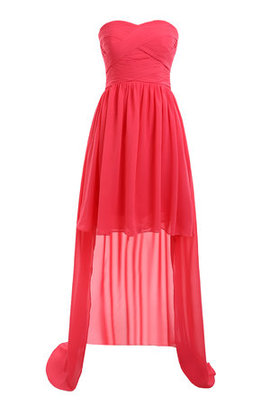 Robe de cocktail intemporel formelle romantique lache manche nulle