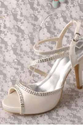 Chaussures pour femme talons hauts taille réelle du talon 3.94 pouce plates-formes romantique