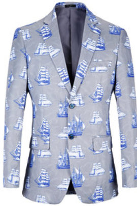 Veste manteau masculino décontracté hommes imprimé blazer hommes