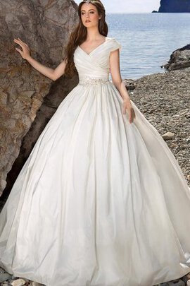 Robe de mariée classique naturel de mode de bal cordon ruché