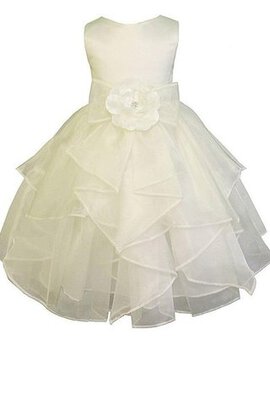 Robe cortège fille naturel avec nœud avec gradins ligne a de lotus