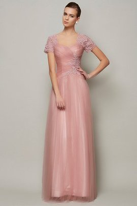 Robe de soirée longue en chute de princesse ligne a en satin