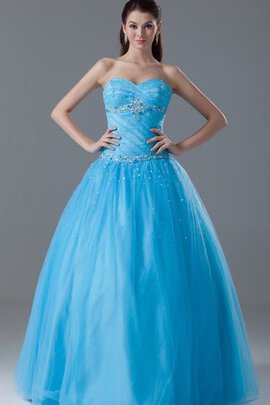 Robe de quinceanera de col en cœur de mode de bal cordon ruché au niveau de cou