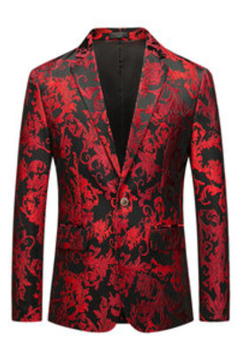 Mariage homme rouge fleur veste affaires événement