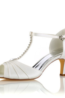 Chaussures de mariage taille réelle du talon 2.56 pouce eté classique