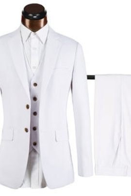 Affaires veste + pantalon + gilet solide de mariage hommes hommes blazer