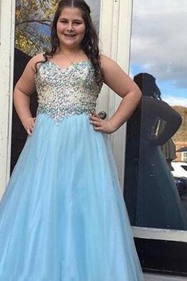 Robe de bal ligne a lache de col en cœur de princesse avec perle