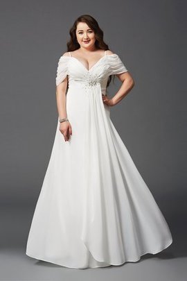 Robe de bal d'epaule ajourée en chiffon ruché de tour de ceinture en haute ligne a