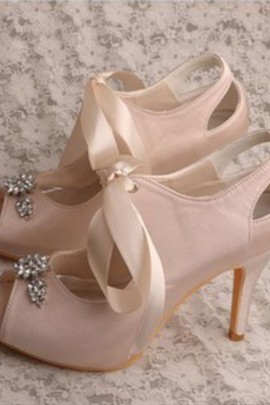 Chaussures de mariage hauteur de plateforme 0.59 pouce dramatique plates-formes talons hauts