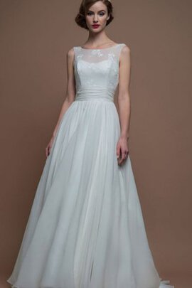 Robe de mariée facile fermeutre eclair broder de traîne courte avec sans manches