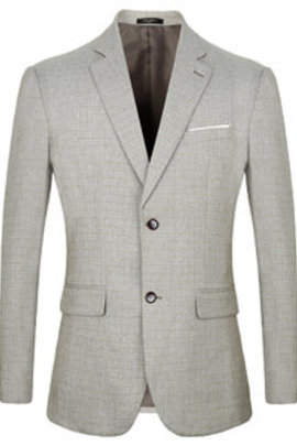 D'affaires costume hommes blazer hommes costumes blazers gris