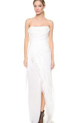 Robe de mariée longue longueur au ras du sol de bustier manche nulle sans dos