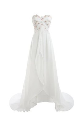 Robe de mariée eclaté intemporel romantique en dentelle avec perle