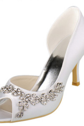 Chaussures de mariage romantique taille réelle du talon 3.54 pouce talons hauts eté
