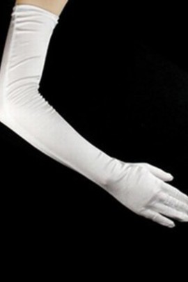 Taffetas simples gants blancs Timeless mariée