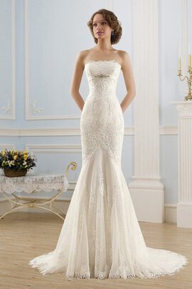 Robe de mariée distinguee cordon avec perle decoration en fleur avec sans manches