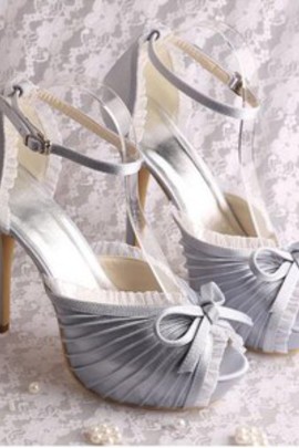 Chaussures de mariage hauteur de plateforme 0.98 pouce talons hauts charmante plates-formes