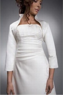 Taffetas blanc Chic | Moderne Bolero simple