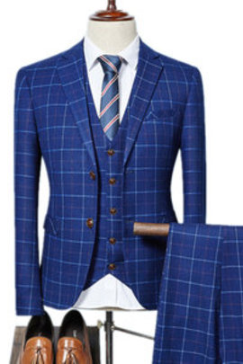 Veste manteau pantalon gilet gilet plaid slim blazers costume/homme boucle