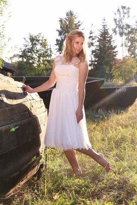 Robe de mariée facile plissage informel col en forme de cœur cordon