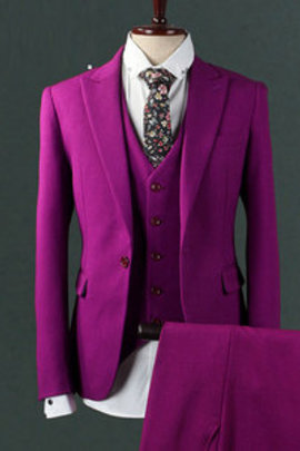 Costume smoking hommes mode mariage trois pièces asiatique taille slim fit