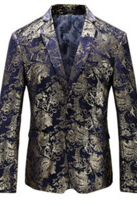 Imprimé costume tendance mode nouveau slim convient blazers veste manteau fleur