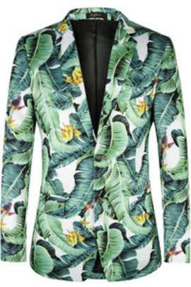 Imprimé hommes nouveaux arrivants plus taille européenne floral costume blazers motif