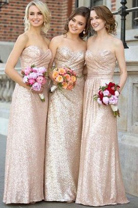 Robe demoiselle d'honneur naturel de princesse de col en cœur manche nulle ligne a