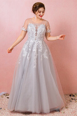 Robe de bal absorbant avec lacets en tulle humble longue