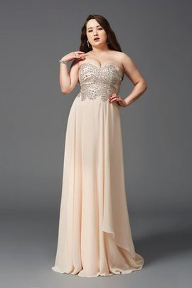 Robe de bal longue avec chiffon avec sans manches col en forme de cœur de princesse