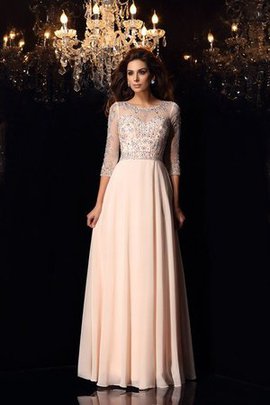 Robe de soirée longue ligne a de tour de ceinture en haute avec perle de princesse