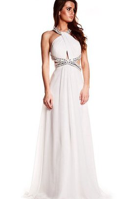 Robe de bal pailleté classique manche nulle dénudé ruché