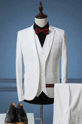 De luxe designer blanc costume mariage conceptions hommes costume