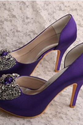 Chaussures de mariage talons hauts luxueux plates-formes hauteur de plateforme 0.59 pouce