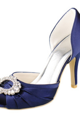 Chaussures de mariage automne hiver talons hauts taille réelle du talon 3.54 pouce romantique