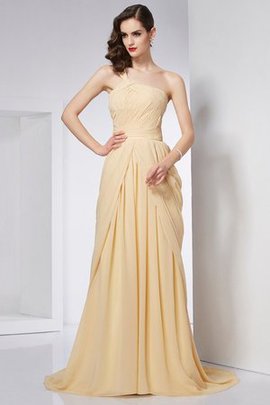 Robe de soirée longue plissage de traîne mi-longue de princesse ligne a