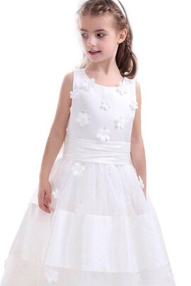 Robe cortège fille avec fleurs ruché appliques avec sans manches