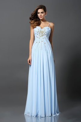 Robe de bal longue avec perle fermeutre eclair de tour de ceinture en haute ligne a