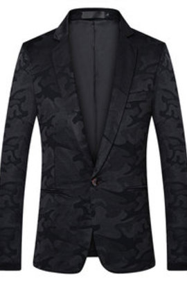 Imprimé blazer hommes smoking mâle vestes asiatique taille