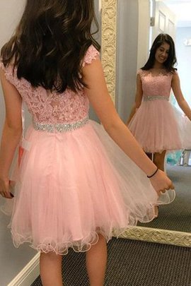 Robe fête de la rentrée mignonne de princesse avec perle de col bateau bref