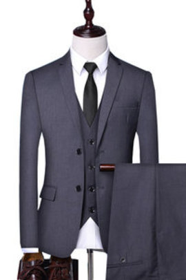 Costumes slim fit blazers deux boutons travail masculino hommes costumes