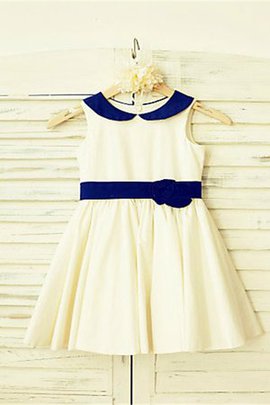 Robe cortège fille naturel fermeutre eclair manche nulle ligne a de princesse