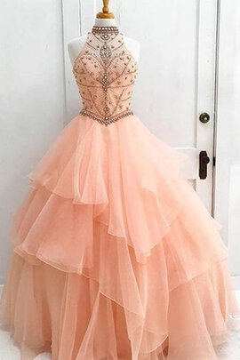 Robe de bal à la mode luxueux avec perle en organza de mode de bal