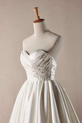 Robe de mariée appliques avec décoration dentelle de lotus ligne a de mode de bal